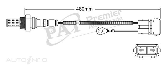 PAT Pre-Cat. Oxygen Sensor For Seat Cordoba 1.8L 4CYL ABS - EGO-525