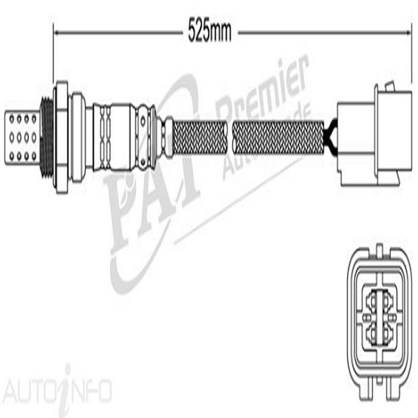 PAT Pre-Cat. Oxygen Sensor For MITSUBISHI OUTLANDER LS XLS, VR. VRX 2.4L 4G69
