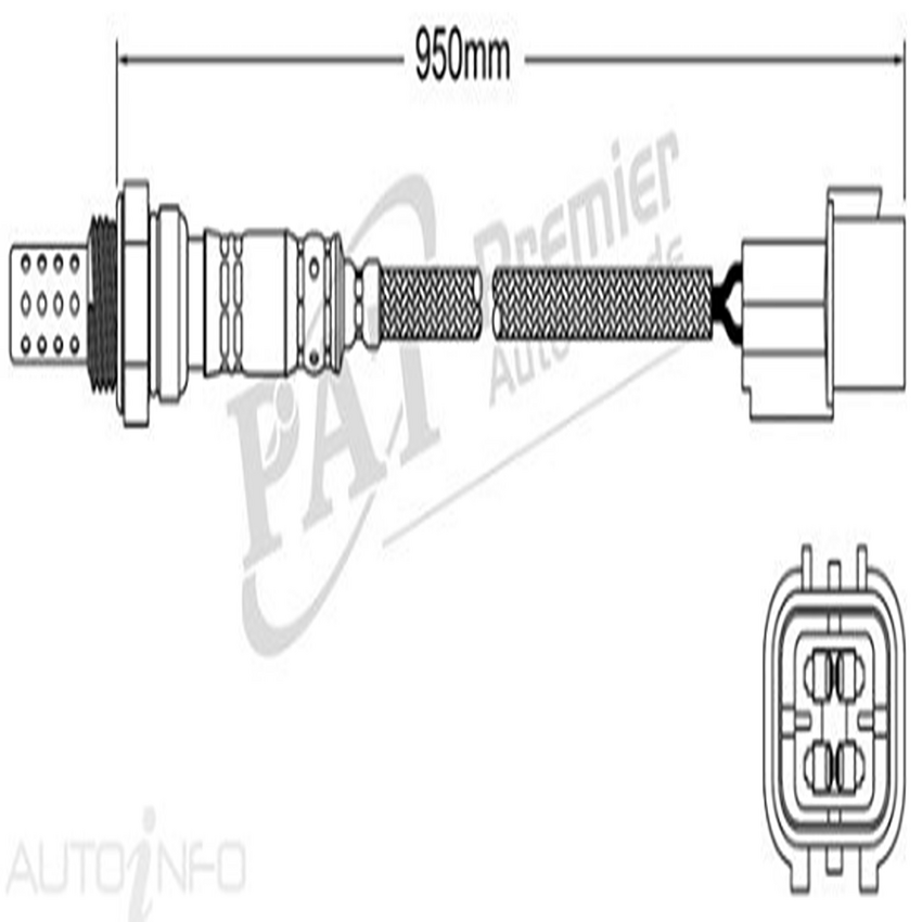 PAT Pre-Cat. Oxygen Sensor For Mitsubishi Express 2.0L 4CYL 4G63 - EGO-533
