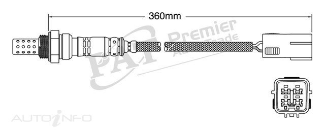 PAT Pre-Cat. Oxygen Sensor For Ford Escape ZB 2.3L 4CYL L3 I4 16V DOHC - EGO-535