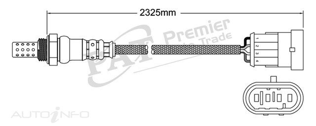 PAT Pre-Cat. Oxygen Sensor For Alfa Romeo GT AR937 3.2L 6CYL 936A - EGO-537