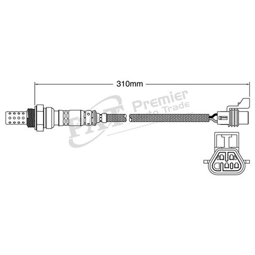 PAT Oxygen Sensor Pre-catalytic For Holden Captiva CG 2.4L LE5 16V DOHC VVT