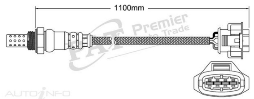 PAT Oxygen Sensor Post-Catalytic For Opel Astra H 2.0L Z20LEL 2D Hatchback