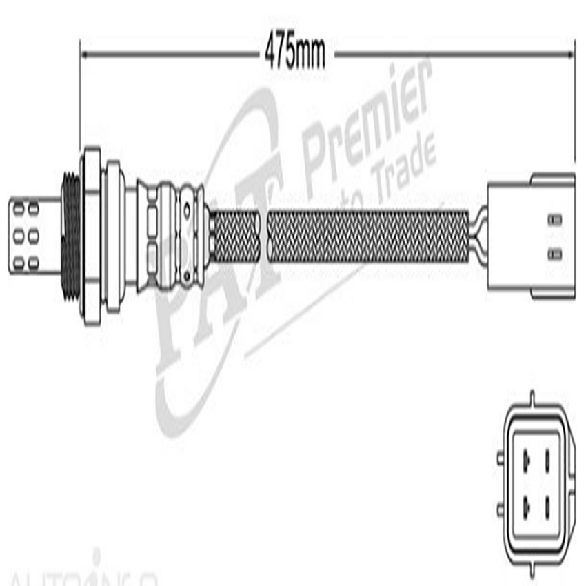 PAT Pre-Cat. Oxygen Sensor For Nissan Wingroad 1.8L 4CYL MR18DE - EGO-550