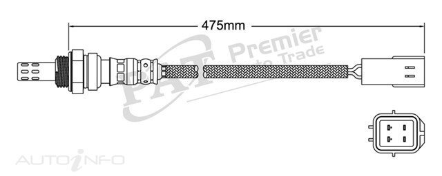 PAT Pre-Cat. Oxygen Sensor For Nissan Dualis J10 2.0L 4CYL MR20DE - EGO-550