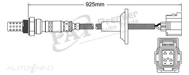 PAT Oxygen Sensor For Peugeot 4008 2.0L petrol 4B11 4cyl 16v 2012 - 2017