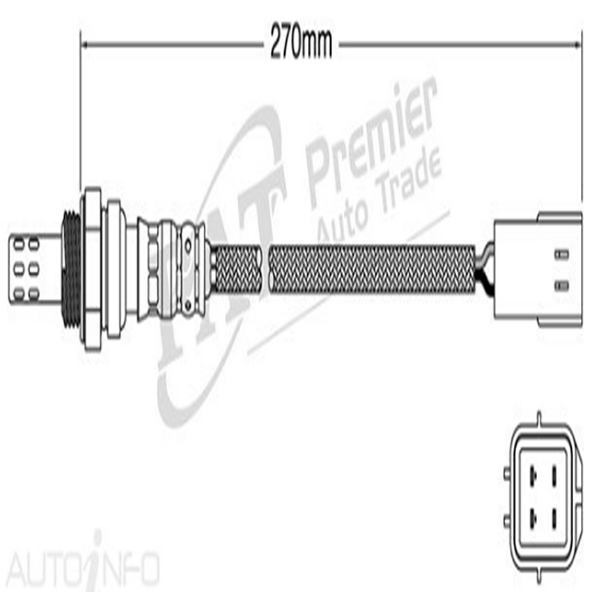 PAT Pre-Cat. Oxygen Sensor For Nissan Wingroad Y12 1.5L 4CYL HR15DE - EGO-554
