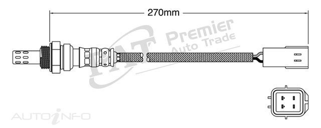 PAT Pre-Cat. Oxygen Sensor For Nissan Presage U31 2.5L 4CYL QR25DE - EGO-554