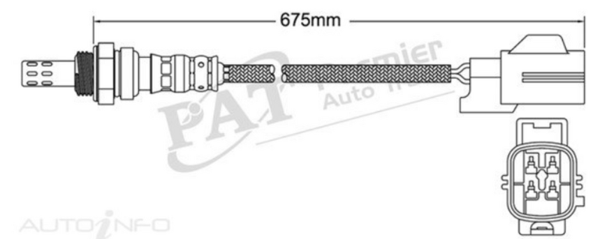 PAT Oxygen Sensor Post-Catalytic For Mazda Mazda3 MPS GG 2.3L L3VDT 4D Sedan