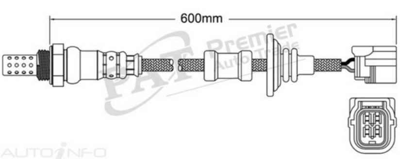 PAT Oxygen Sensor Post-Catalytic For Honda Civic FD 1.3L/2.0L K20Z2, LDA2