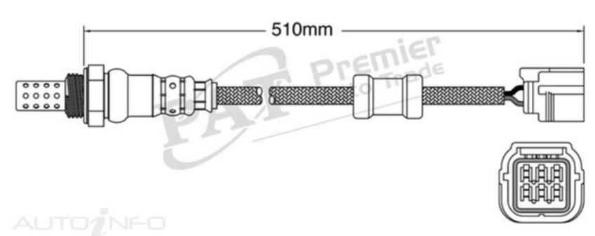 PAT Oxygen Sensor Post-Catalytic For Honda CRV RE 2.4L K24Z1 4D SUV Compact