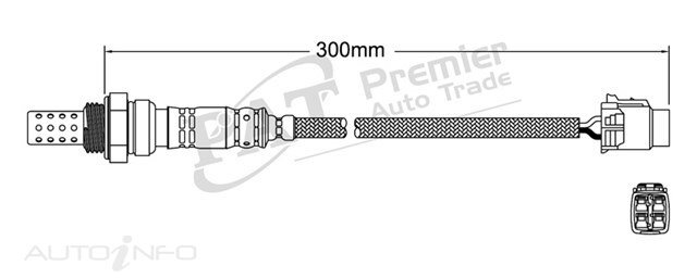 PAT Pre-Cat. Oxygen Sensor For Suzuki Grand Vitara JB632 3.2L 6CYL N32A