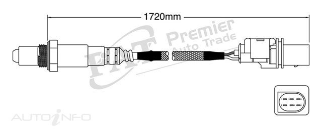 PAT Pre-Cat. Oxygen Sensor For Audi S8 5.2L 10CYL BSM V10 40V DOHC - EGO-567