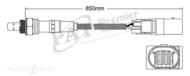 PAT Pre-Cat. Oxygen Sensor For Audi A8 Quattro D3 3.2L 6CYL BPK V6 20V DOHC