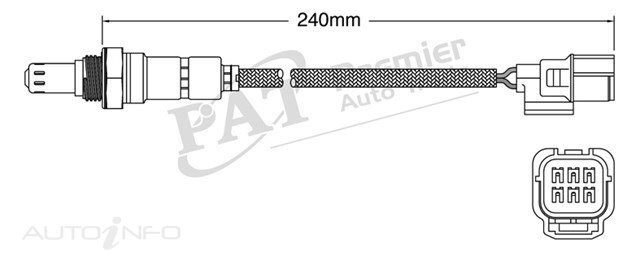 PAT Pre-Cat. Oxygen Sensor For Honda Accord CP 3.5L 6CYL J35Z2 - EGO-572