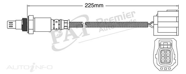 PAT Pre-Cat Oxygen Sensor For Mazda MX5 NC 2.0L LFDE I4 16V DOHC VVT 2005 - 2015