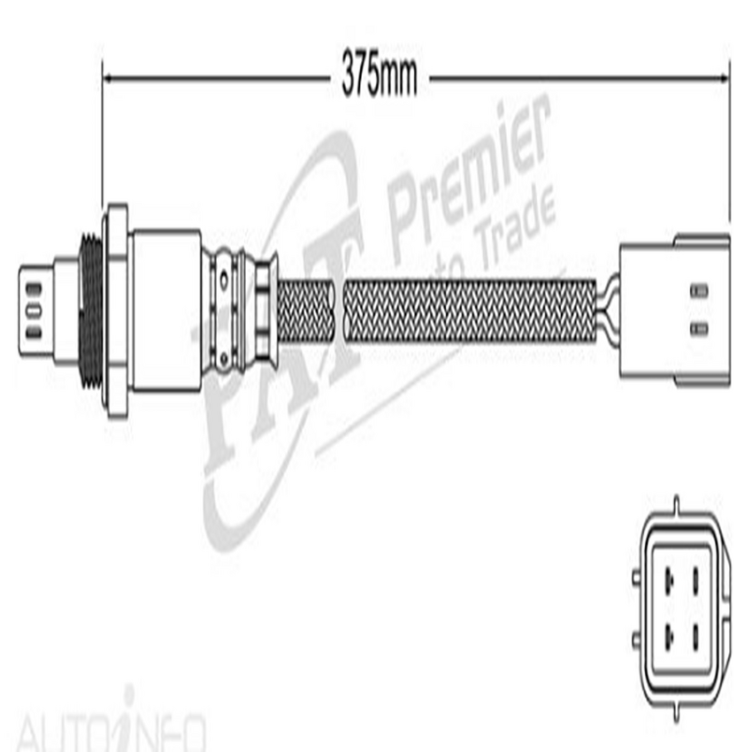 PAT Pre-Cat. Oxygen Sensor For Nissan Maxima J32 2.5L 6CYL VQ25DE - EGO-577