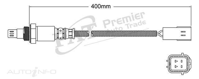PAT Pre-Cat. Oxygen Sensor For Nissan X-Trail T31 2.5L 4CYL QR25DE - EGO-578