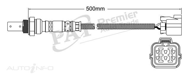 PAT Pre-Cat. Oxygen Sensor For Subaru Exiga YA 2.0L 4CYL EJ204 - EGO-582