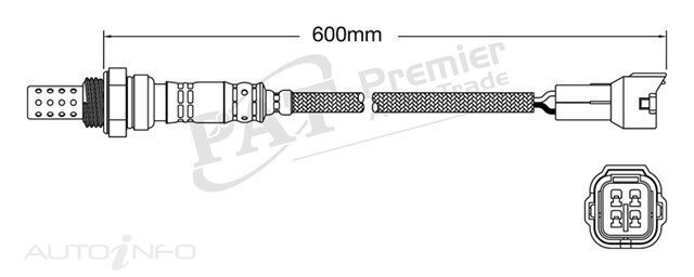 PAT Pre-Cat. Oxygen Sensor For Suzuki Vitara SE416 Type III on 1.6 4CYL G16B