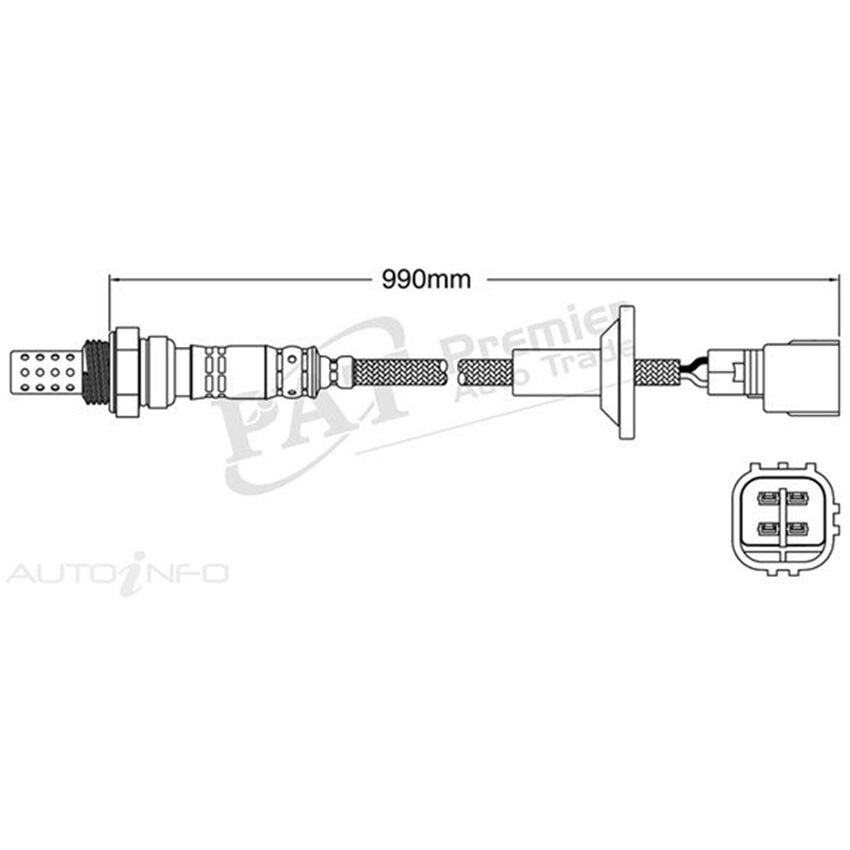 PAT Oxygen Sensor Post Catalytic Converter For Toyota Kluger 2.4L 2AZFE DOHC