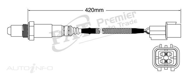 PAT Pre-Cat. Oxygen Sensor For Mitsubishi Pajero iO 1.8L,2.0L 4CYL 4G93 4G94