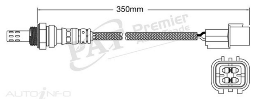PAT Oxygen Sensor Post-Catalytic For Holden Viva JF 1.8L F18D3