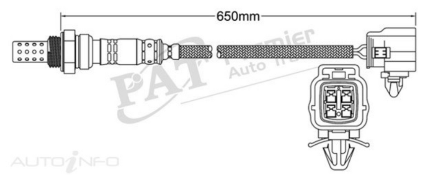 PAT Oxygen Sensor Post-Catalytic For Mazda CX-7 ER 2.3L L3VDT 4D SUV Mid-Size