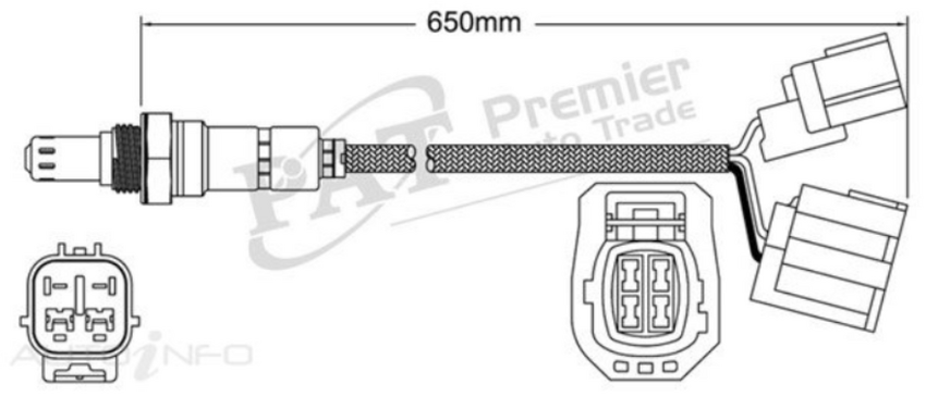 PAT Oxygen Sensor Pre-Catalytic For Mazda Mazda6 GY 2.3L, GG 2.0L/2.6L L3, LFDE