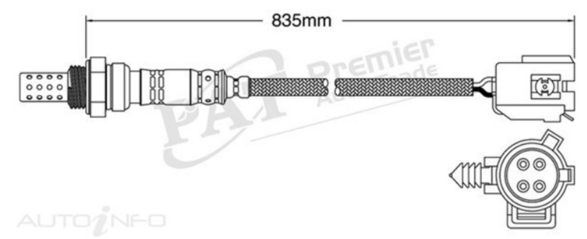 PAT Oxygen Sensor Post-Catalytic For Mazda Atenza GY 2.3L L3VE 4D Wagon