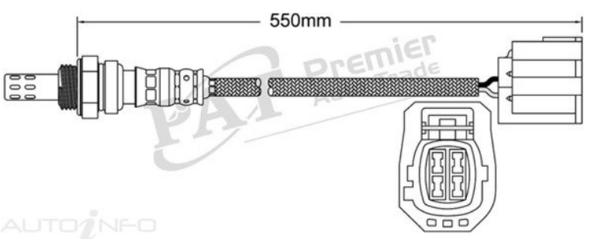 PAT Oxygen Sensor Post-Catalytic For Mazda Mazda6 GY 2.3L, GG 2.0L/2.3L L3,LFDE