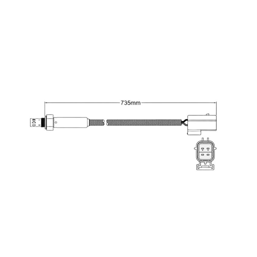 PAT Oxygen O2 Sensor Pre-Cat Catalytic Converter For Jaguar Sovereign X300 4.0L