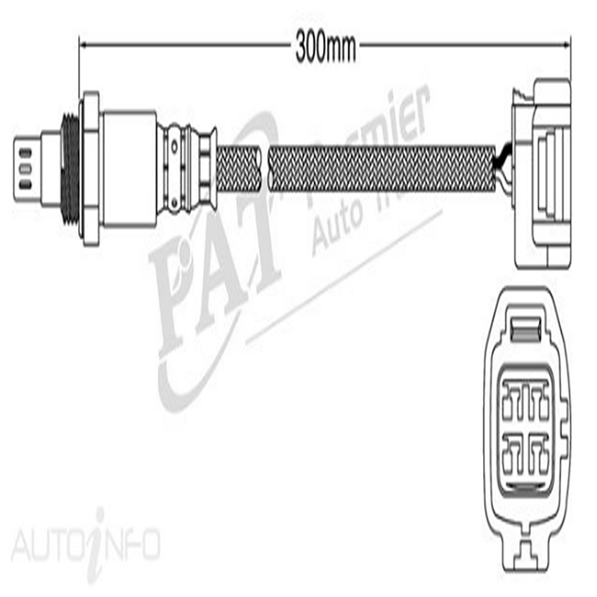 PAT Pre-Cat. Oxygen Sensor For Jaguar XF X250 4.2L S/Charged 8CYL AJ34 - EGO-611