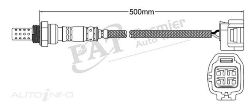 PAT Oxygen Sensor Post-Catalytic For Jaguar XJR X350 4.2L V8 AJ34 4D Sedan