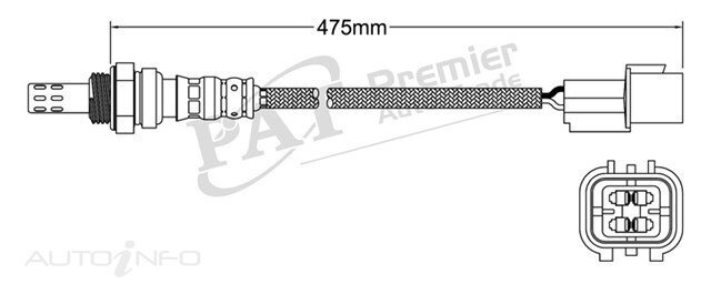 PAT Pre-Cat. Oxygen Sensor For Hyundai Santa Fe 2.4L 4CYL G4KE - EGO-619