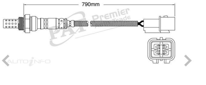 PAT Oxygen Sensor Post-Catalytic For Mitsubishi Triton GL, GLX ML, MN 2.4L 4G64