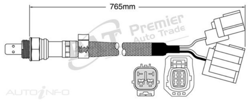PAT Oxygen Sensor Pre-Catalytic For Mazda Mazda3 MPS BK, BL 2.3L L3VDT