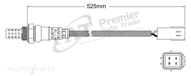 PAT Pre-Cat. Oxygen Sensor For Hyundai I30cw Trophy FD 2.0L G4NC 16V DOHC