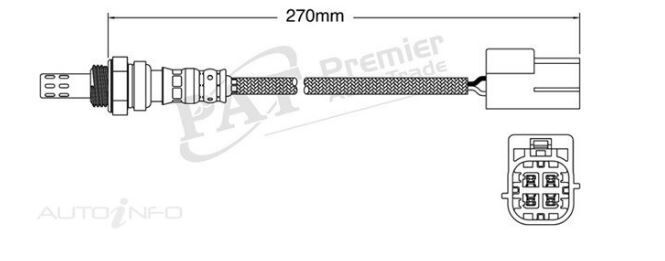 PAT Oxygen Sensor For Nissan Navara D40 4.0L V6 VQ40DE DOHC-PB 24v MPFI