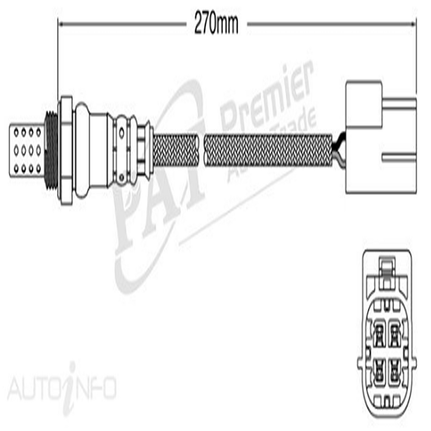 PAT Oxygen Sensor For Nissan Navara 4.0L V6 VQ40DE DOHC-PB 24v MPFI