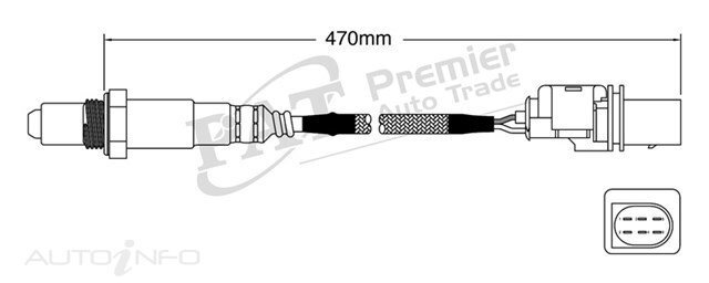 PAT Pre-Cat. Oxygen Sensor For Kia Cerato / Cerato Koup 2.0L 4CYL G4NC