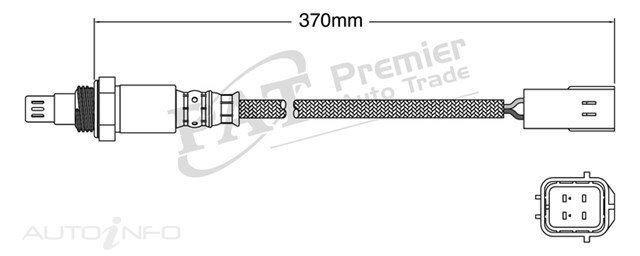 PAT Pre-Cat. Oxygen Sensor For Nissan Pathfinder R51 Diesel 2.5L Turbo YD25DDTI