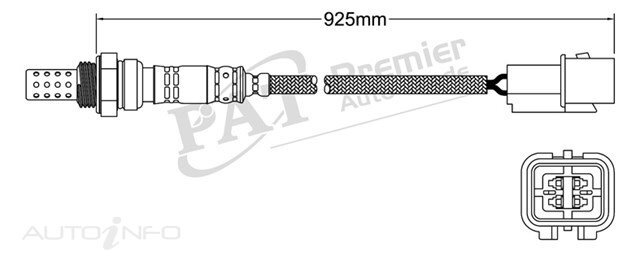 PAT Pre-Cat. Oxygen Sensor For Mitsubishi Express DLX MWB L400 WA 2.4L 4G64