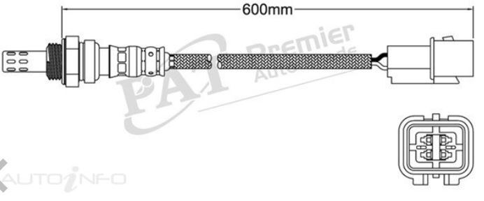 PAT Oxygen Sensor Pre-Cat Converter For KIA CARNIVAL YP 4DR 3.3L G6DH V6 24V