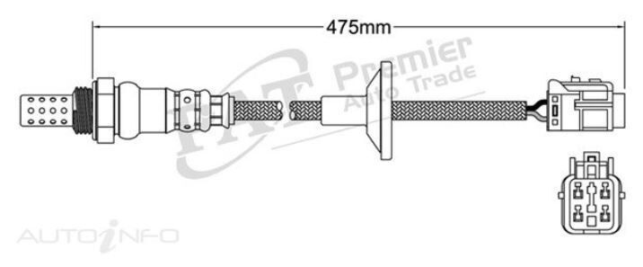PAT Oxygen Sensor Pre-Cat Converter For KIA SOUL AM 4DR 2.0L G4NA I4 16V