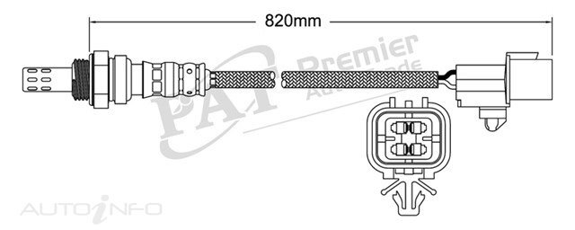 PAT Pre-Cat. Oxygen Sensor For Hyundai Terracan 3.5L 6CYL G6CU - EGO-681