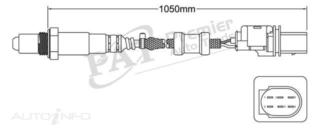 PAT Pre-Cat. Oxygen Sensor For Audi A3 2.0L 4CYL BVY,BLX,AXW I4 16V DOHC