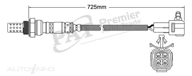 PAT Oxygen Sensor Post-Catalytic For Suzuki Jimny SN413 1.3L M13A, M13AA