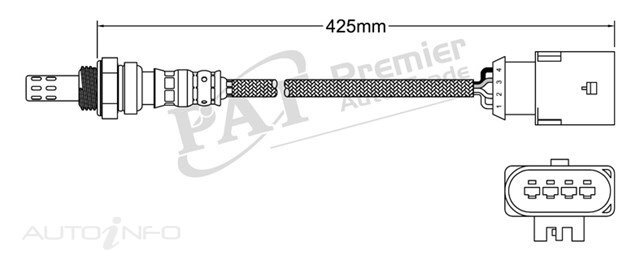 PAT Pre-Cat. Oxygen Sensor For Land Rover Freelander 2.5L 6CYL 25K V6 24V