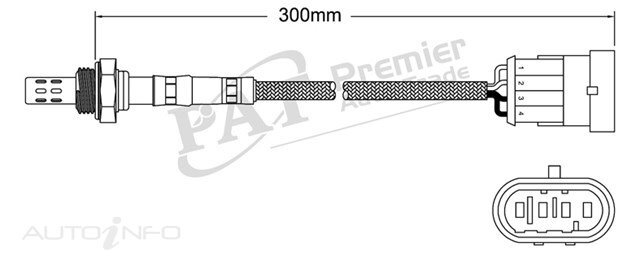PAT Pre-Cat. Oxygen Sensor For Fiat Stilo 1.8L 4CYL 192A4 I4 16V DOHC - EGO-700